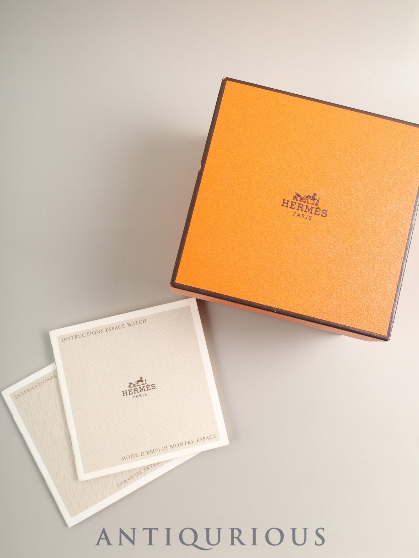 エルメス エスパス ES1.210 クォーツ Cal.989.431 SS 純正レザーベルト（□D刻印：2000年）純正バックル（SS）ブラック文字盤 箱 冊子 保証書（2000年） オーバーホール済み