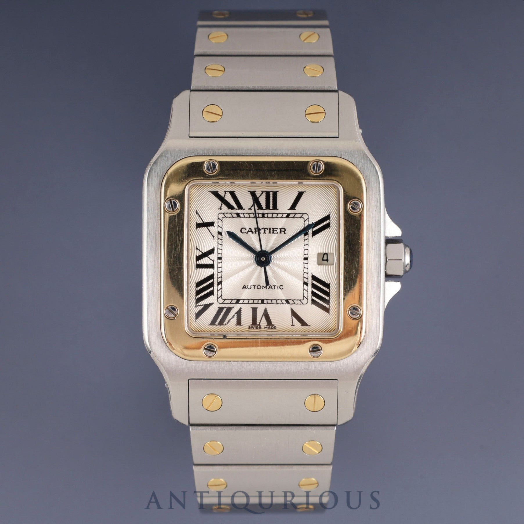 Cartier Santos Galbee LM W20058C4 / 2319 Automatic SS/YG SS/YG Guilloche Dial Warranty (2004) Overhauled