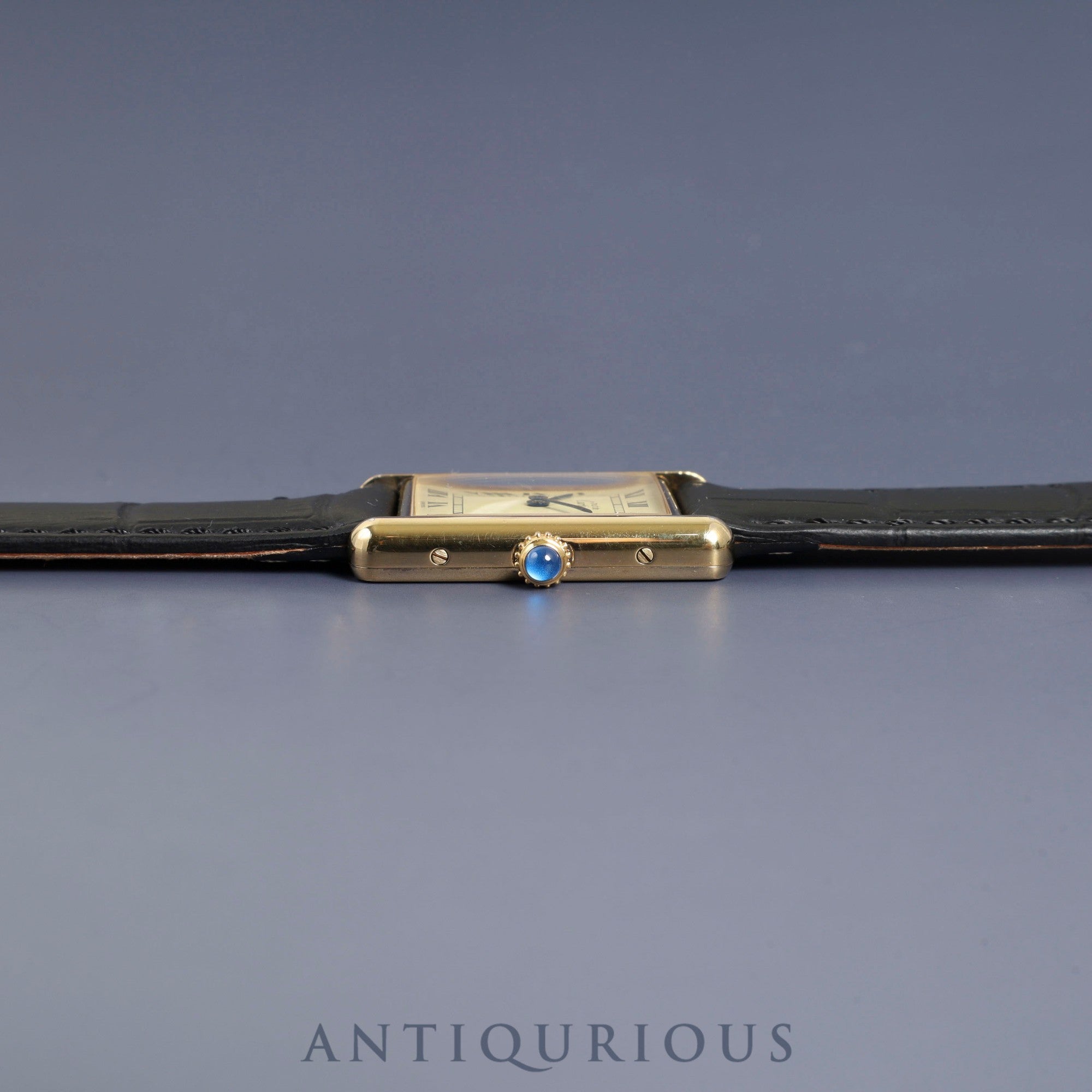 カルティエ マストタンク LM 590005 クォーツ Cal.- SV925 革 純正尾錠