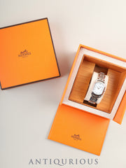 Hermes Rallye RA1.210 Quartz Cal.976.001 Stainless Steel White Dial Box Overhauled