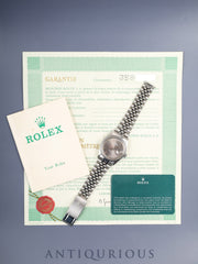 Rolex Datejust 1603 Automatic Caliber 1570 SS/SS SS Gray Dial No. 3 (1972) Warranty Booklet Overhauled