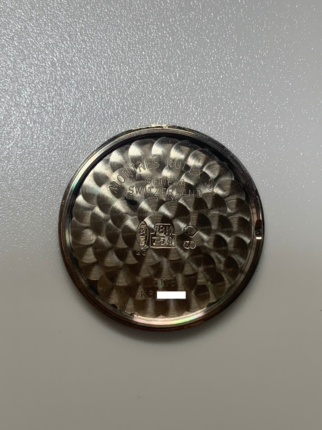 ロレックス チェリーニ 5116/9 手巻き Cal.1602 革 750WG 純正ピンバックル(750WG) ブラック文字盤 K番台（2001年）箱 冊子 保証書 オーバーホール済み