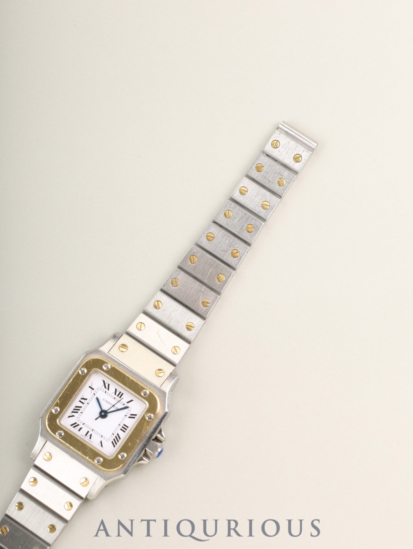 カルティエ サントス カレ SM 0902 自動巻き Cal.ETA2671 SS/YG SS/YG ホワイトローマン文字盤（SWISS MADE表記） オーバーホール済み