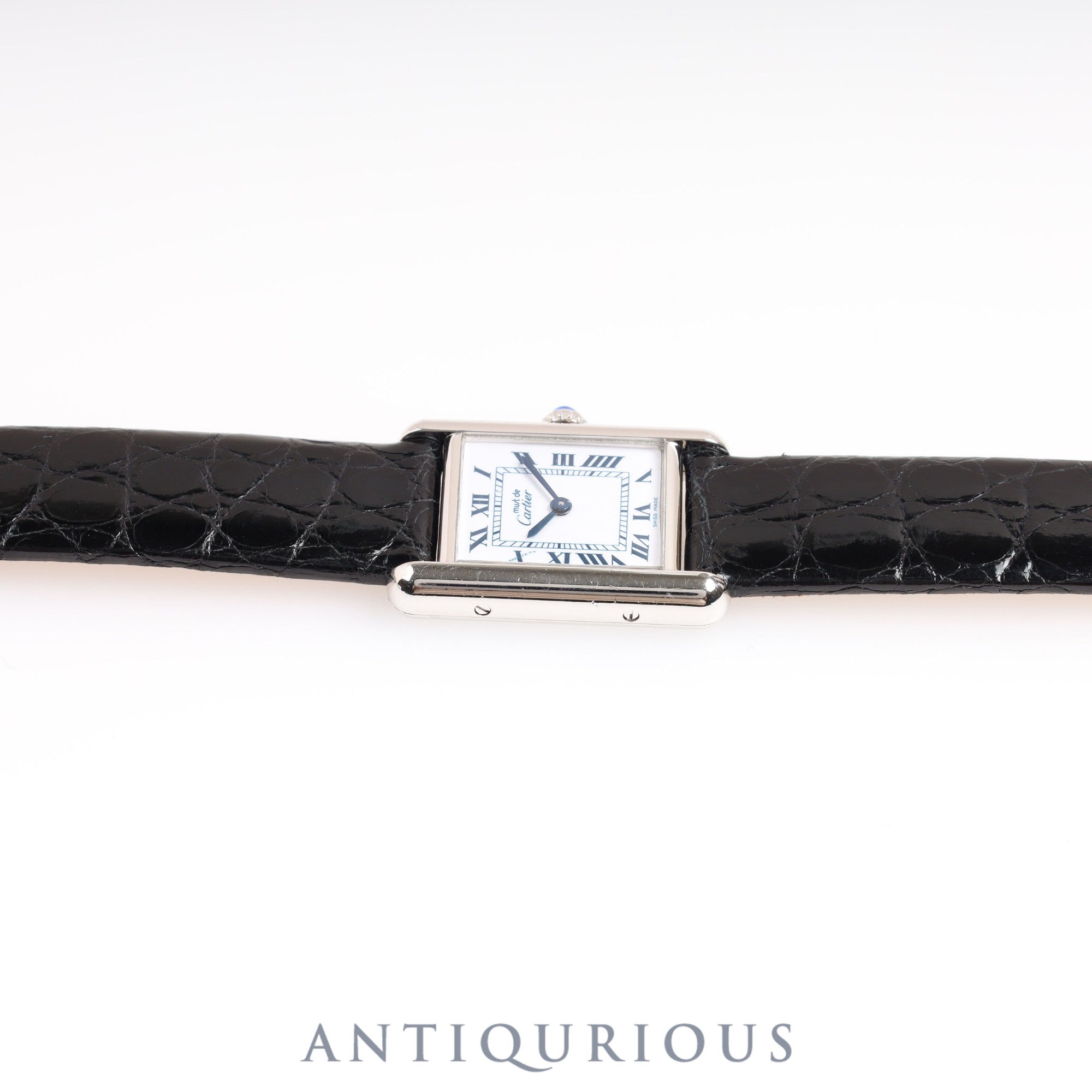 Cartier Must Tank SM QZ White Roman Dial Box