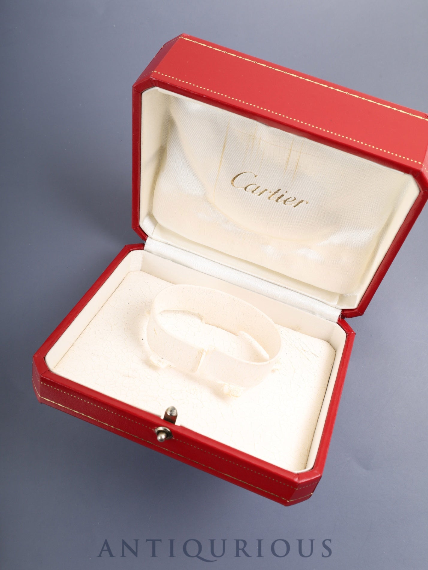 Cartier Must Tank GM (XL) 2413 Quartz Cal.687 SV925 Leather Genuine Pin Buckle (GP) Ivory Roman Dial (SWISS MADE marking) Box Manual Warranty (blank) Overhauled