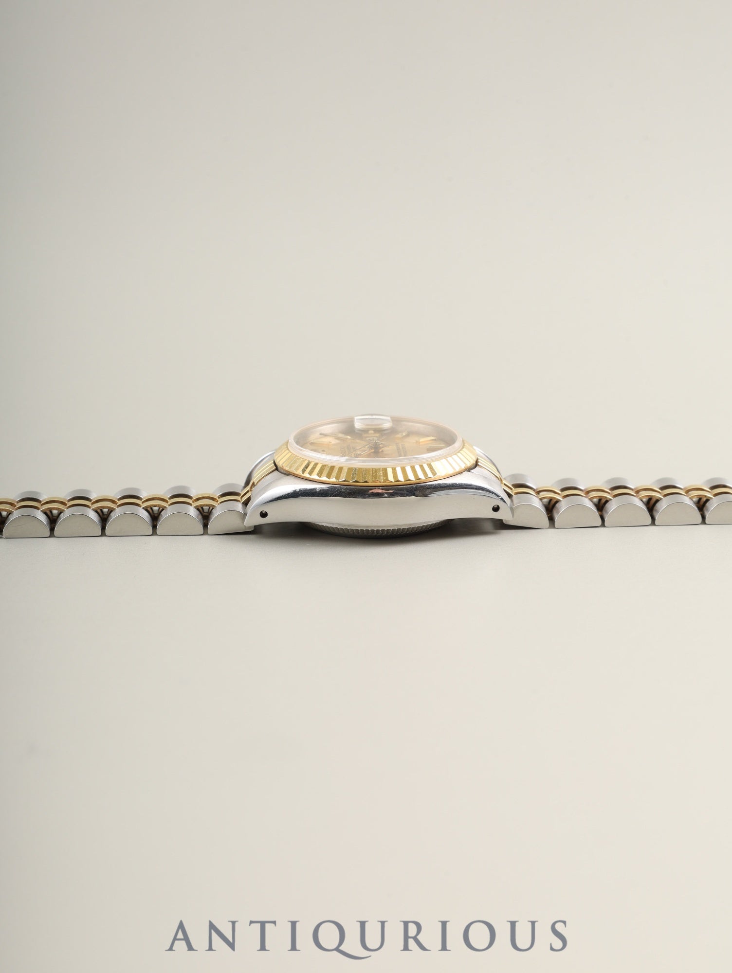 Rolex Datejust Lady 69173 Automatic Caliber 2135 Stainless Steel/Yellow Gold with Gold Dial, No. 91 (1985) Overhauled