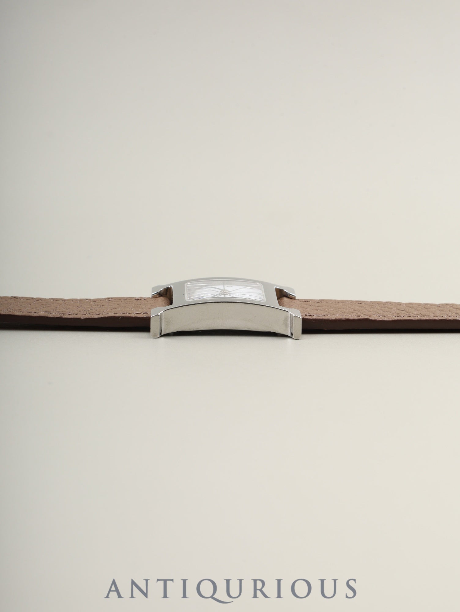 エルメス Hウォッチ HH1.210 クォーツ Cal.- SS 革 純正ピンバックル（SS）ホワイト文字盤  箱 冊子 保証書（2006年）  純正革ベルト（□I刻印：2005年）オーバーホール済み