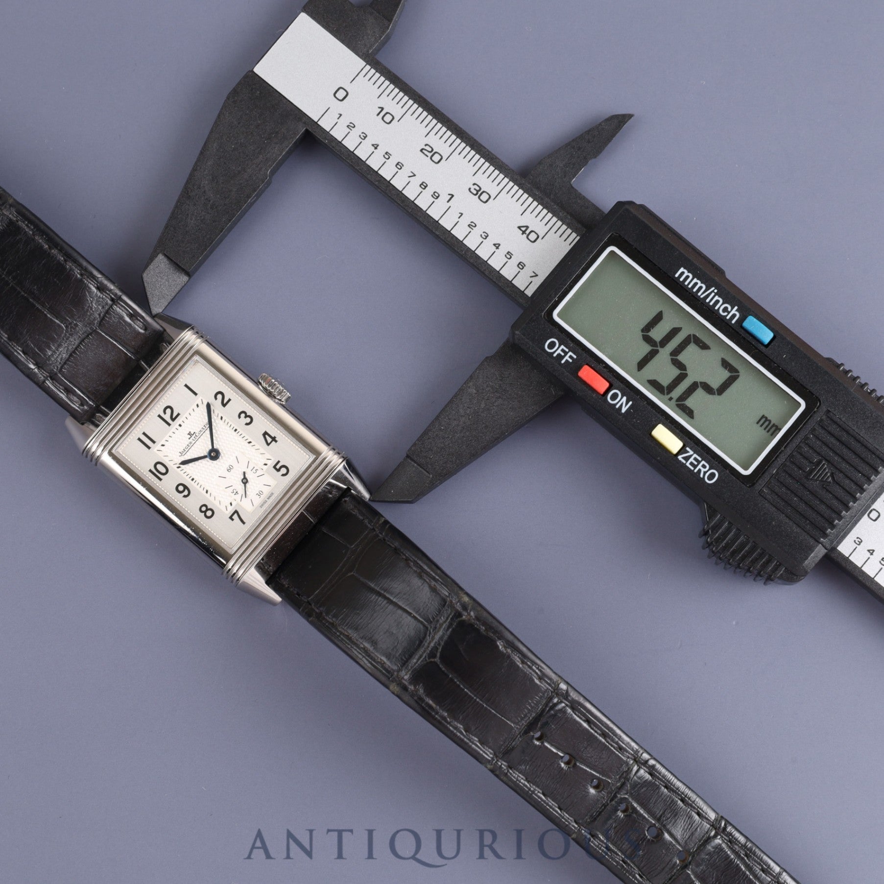 JAEGER・LECOULTRE ジャガー・ルクルト REVERSO CLASSIC LARGE SMALLSECOND レベルソ クラシック ラージ スモールセコンド Q3858520 手巻き Cal.822/2 SS 革 純正尾錠（SS）シルバー文字盤 箱 保証書（2018年）