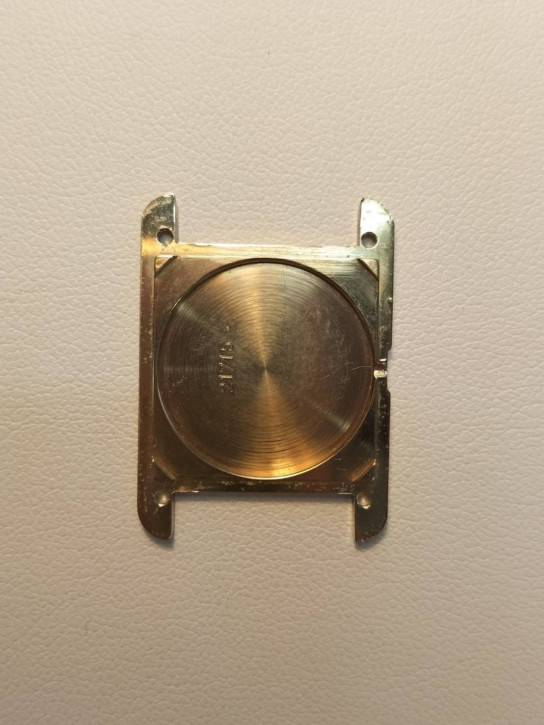 Cartier Must Tank SM 3 66001 Quartz SV925 Leather Genuine Pin Buckle (GP) Champagne Roman Dial (SWISS MADE marking) Complete service done at Cartier boutique