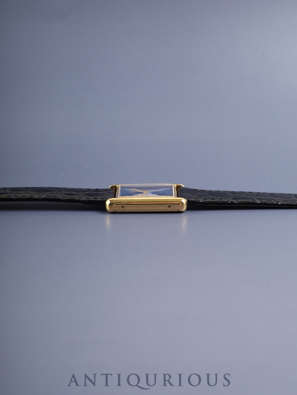 カルティエ マストタンク LM  6 手巻き Cal.78-1（ETA2512）SV925 革 純正ピンバックル（GP）ラピスラズリ文字盤（SWISS表記 ）オーバーホール済み 新品仕上げ済み