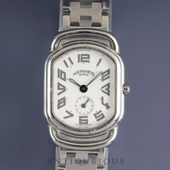 Hermes Rally RA2.210 Quartz Cal.980.153 SS SS White Dial Overhauled