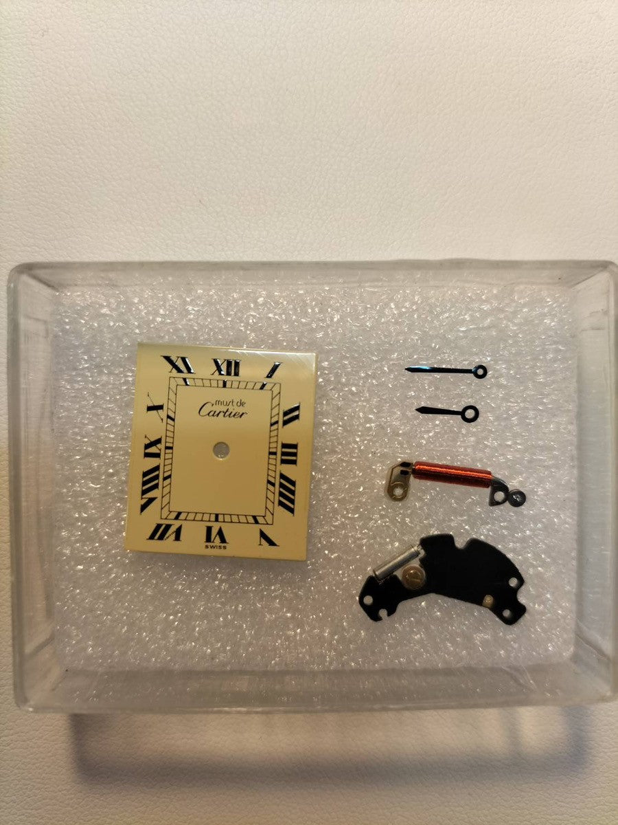 カルティエ マストタンク LM 6 81006 クォーツ Cal.81 SV925 革 純正Dバックル（GP）アイボリーローマン文字盤 1982年頃～1995年頃 オーバーホール済み