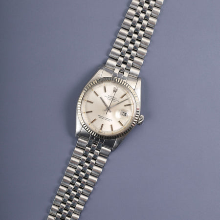 ロレックス デイトジャスト 1601 自動巻き Cal.1560 SS/WG SS シルバー文字盤 36番台（1972年） オーバーホール済み