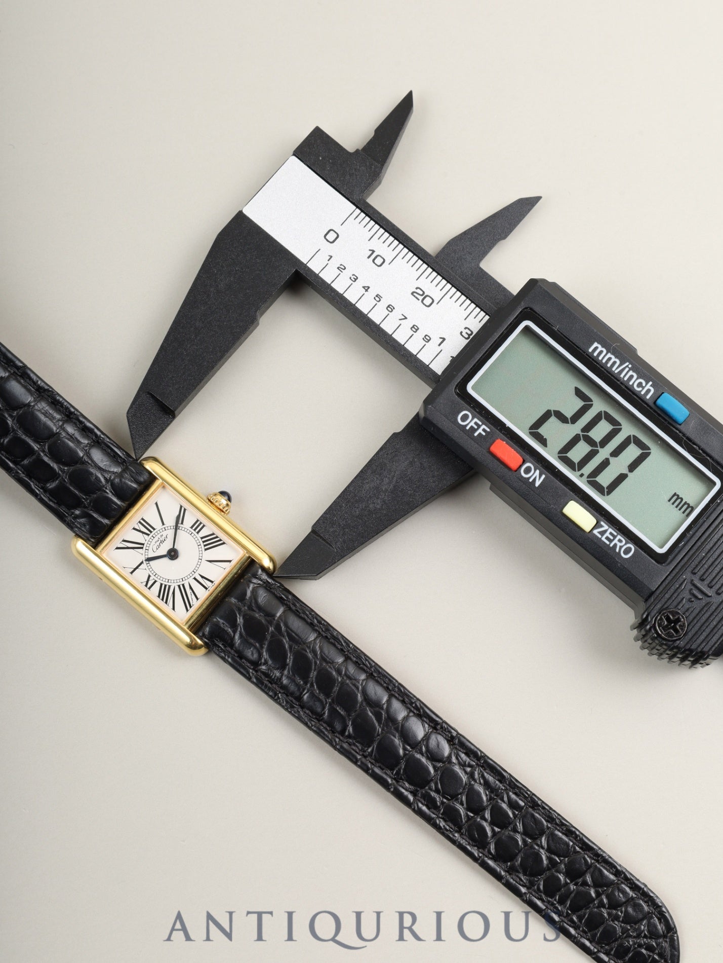 カルティエ マストタンク SM 5057001 クォーツ Cal.057 SV925 革 純正Dバックル（GP） オパラン文字盤 箱 保証書（1995年）オーバーホール済み 新品仕上げ済み