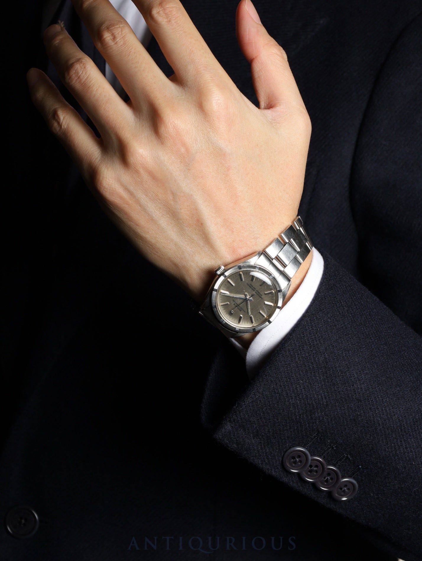 ロレックス オイスターパーペチュアル 1007 自動巻き Cal.1570 SS SS シルバー文字盤 29番台（1970年） オーバーホール済み