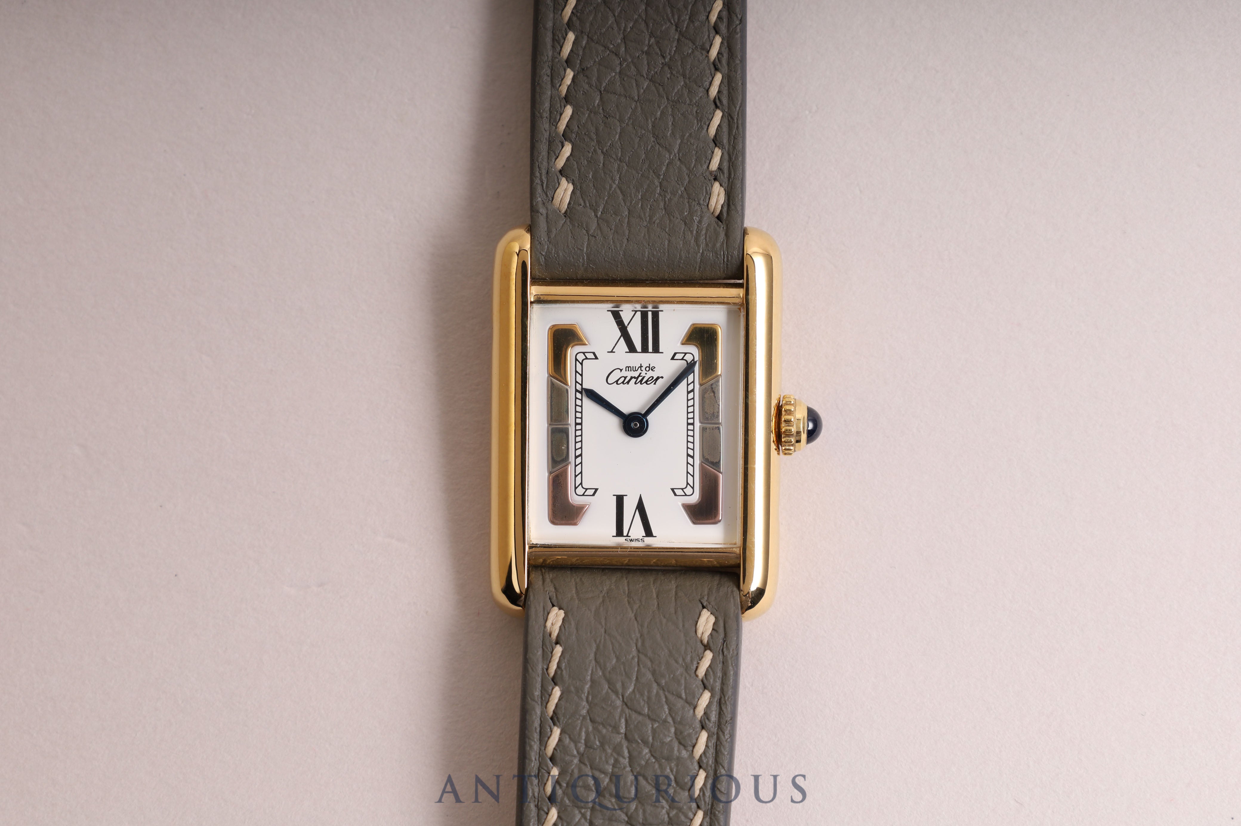 CARTIER Must Tank SM QZ Trinity Dial 5057001 With Box New Finished