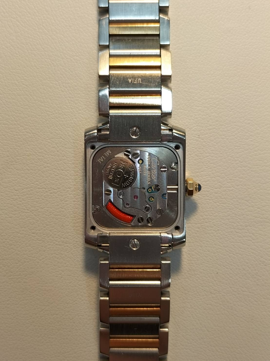 Cartier Tank Francaise SM W51007Q4 / 2384 Quartz Cal.057 SS/750 White Roman Dial Box Warranty (2003) Overhauled