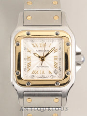 Cartier Santos Galbee SM W20045C4 / 2423 Automatic Cal.ETA2671 SS/YG Silver Guilloche Dial (SWISS MADE) Overhauled
