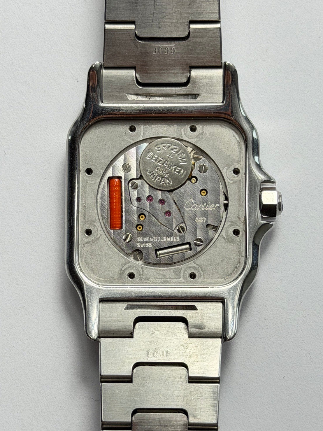 カルティエ サントス ガルベ LM W20011C4 / 1566 クォーツ Cal.687 SS/YG SS/YG アイボリーローマン文字盤（SWISS MADE表記）オーバーホール済み