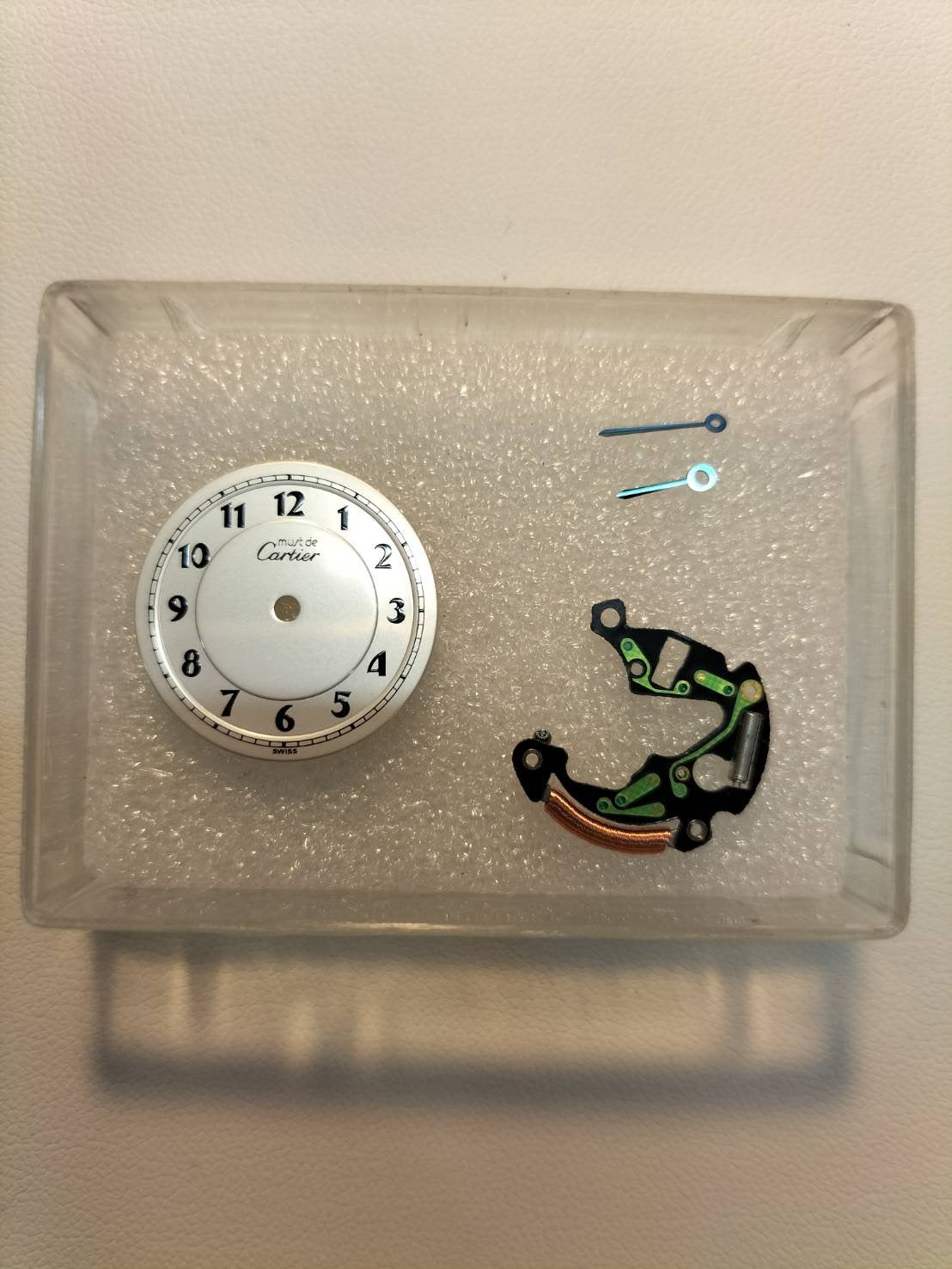 カルティエ マスト ヴァンドーム VLC SM W1002154 / 590004 クォーツ Cal.90 SV925 革 純正ピンバックル（GP）アラビア文字盤（SWISS表記） オーバーホール済み