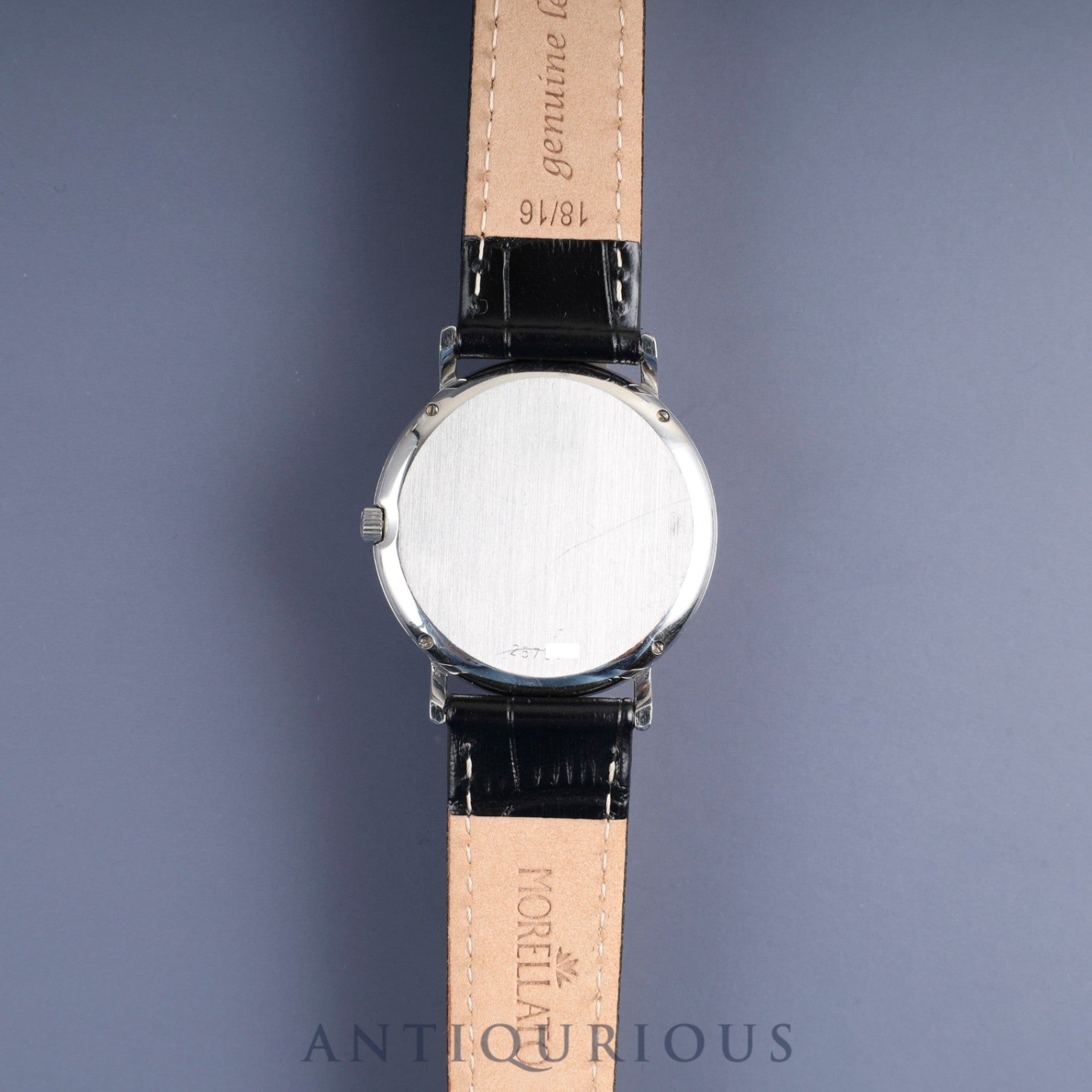 IWC Portofino 3331 Quartz Caliber 2210.5 Stainless Steel Leather Strap with Genuine Stainless Steel Buckle, White Dial, Overhauled