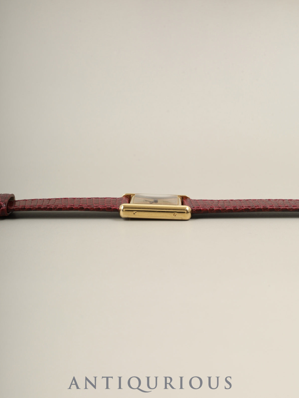 カルティエ マストタンク SM 3 手巻き Cal.78-1 SV925 革 純正ピンバックル（GP）トリニティ文字盤 （SWISS表記）箱 純正革ベルト付き オーバーホール済み