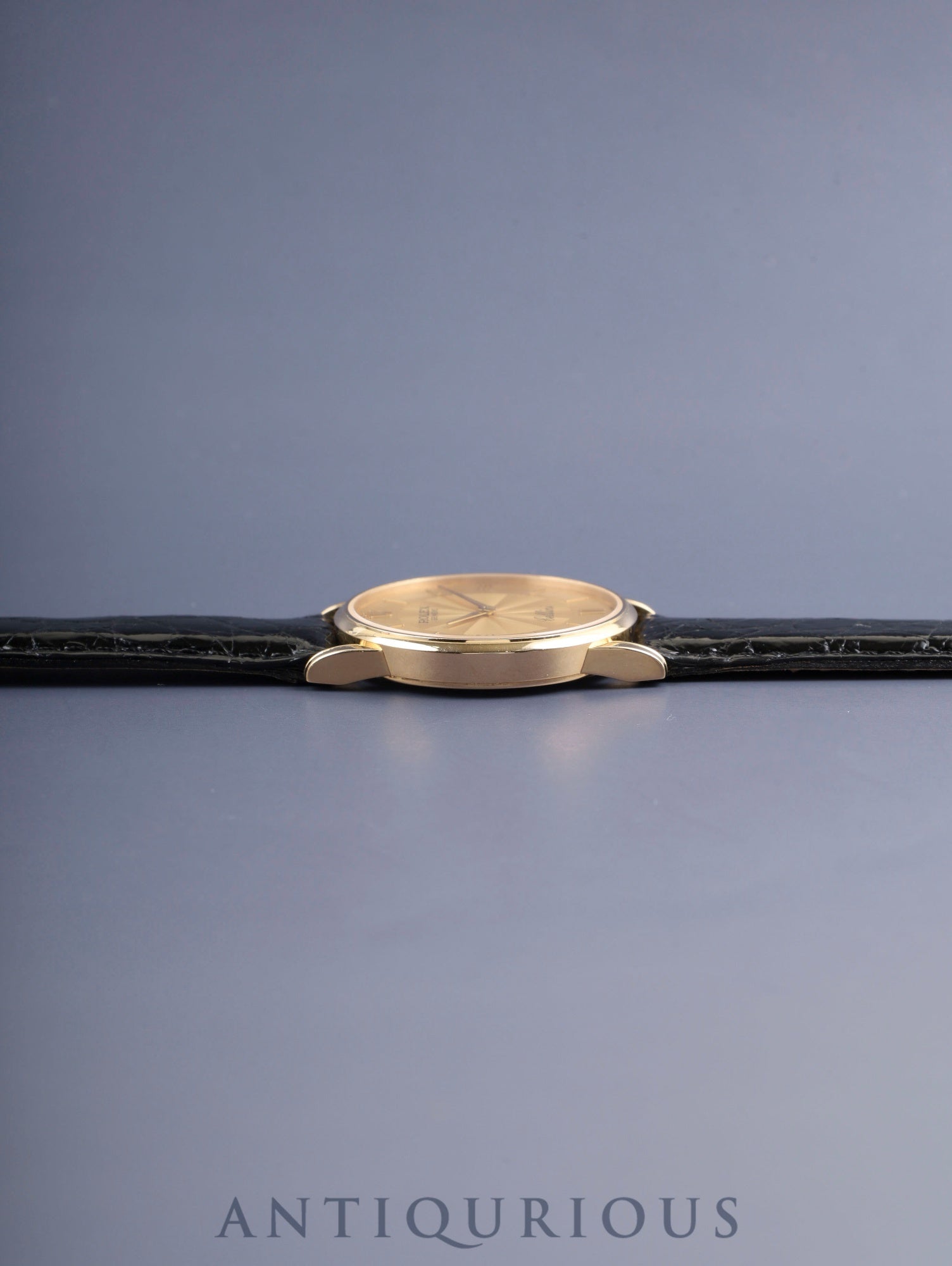 ロレックス チェリーニ 5116/8 手巻き Cal.1602 750YG 革 純正ピンバックル（750）シャンパンギョーシェ文字盤 32mm M番台（2007年～2008年）ケース カードホルダー 冊子 保証書（2008年/個人名修正跡） オーバーホール済み