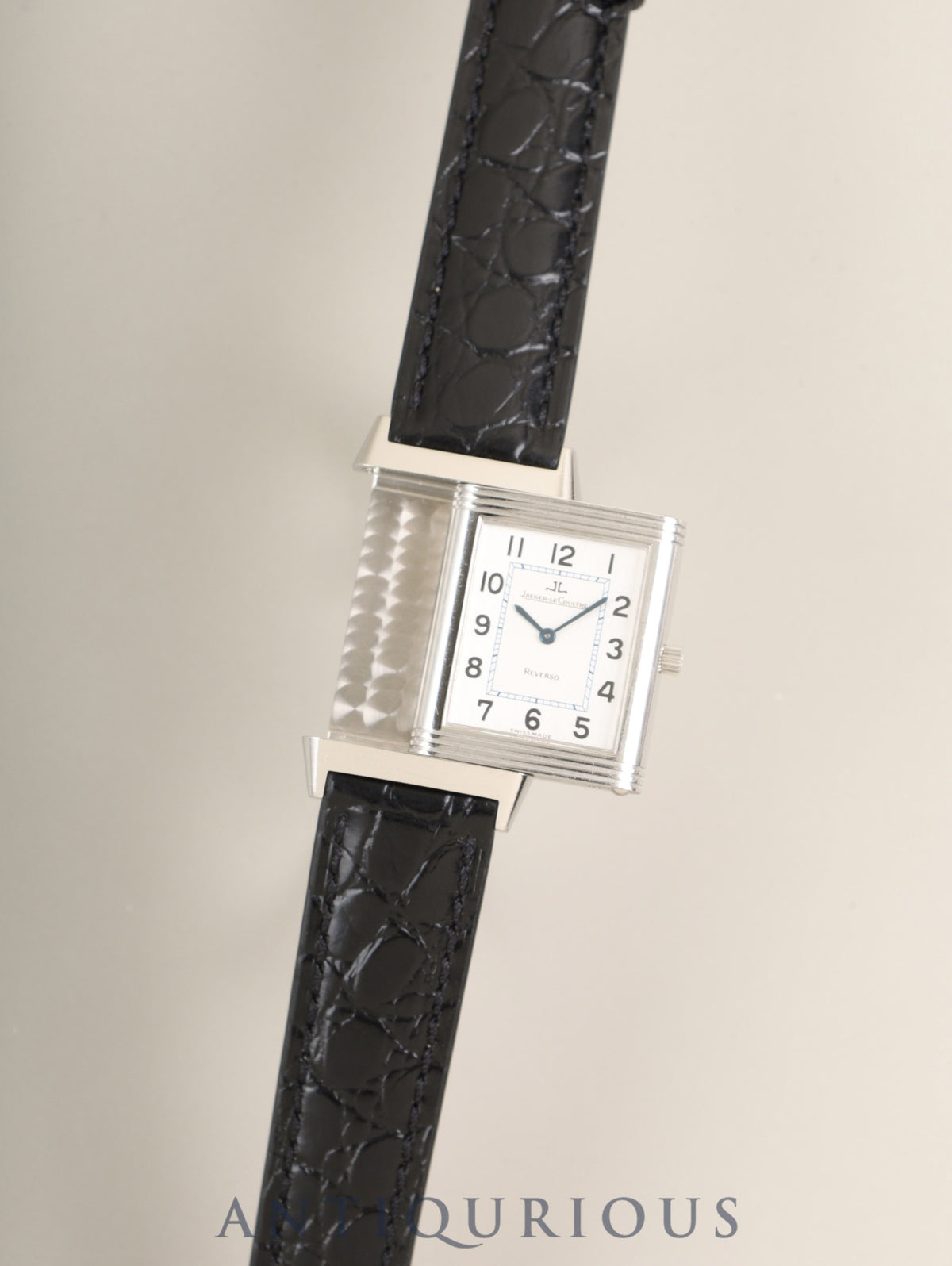 ジャガー・ルクルト レベルソ クラシック 250.8.86 手巻き Cal.846/1 SS 革 純正ピンバックル（SS）シルバーアラビア文字盤（SWISS MADE表記 ） 冊子 保証書（1998年）オーバーホール済み