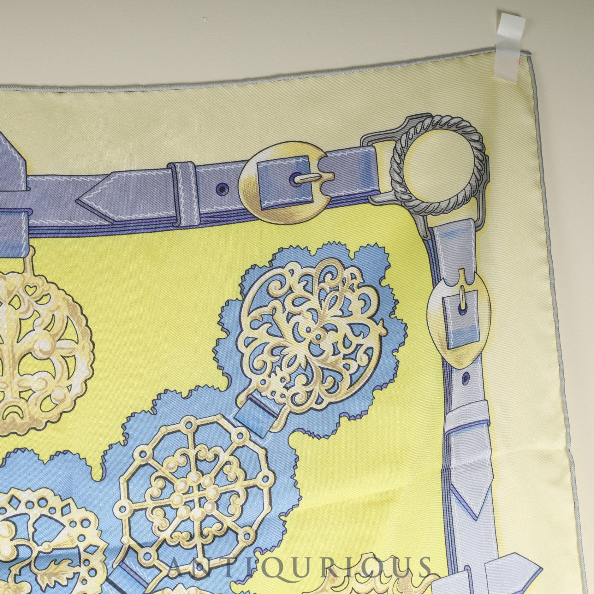 エルメス スカーフ カレ90 銅細工 SILK100%