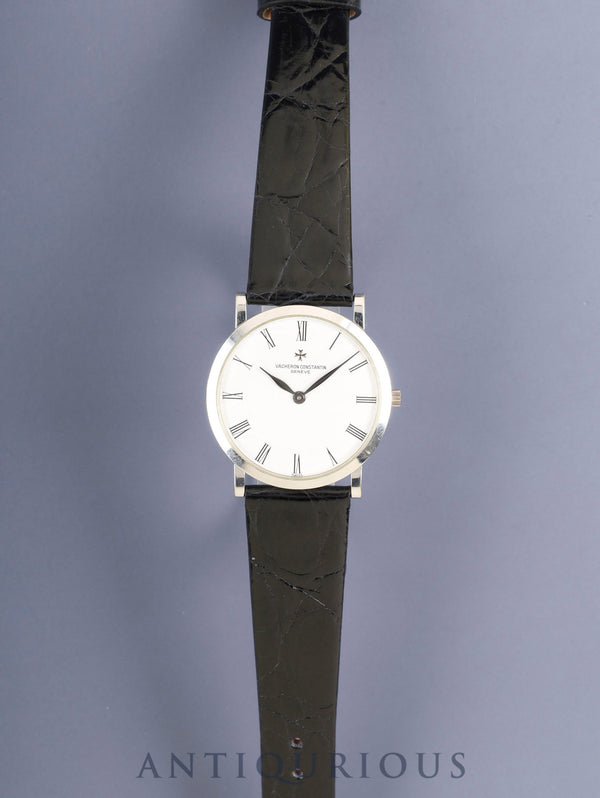ヴァシュロン・コンスタンタン パトリモニー33093 手巻き Cal.1003/2 750WG 革 純正ピンバックル（750WG）ホワイト文字盤 オーバーホール済み