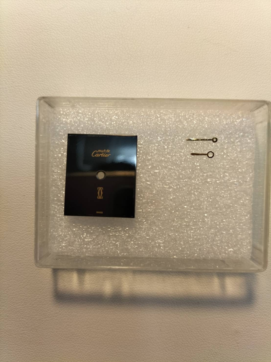 Cartier Must Tank LM Manual Winding Cal. 78-1 SV925 Leather Genuine Buckle (GP) Onyx Dial Box Booklet Warranty (1981) Overhauled