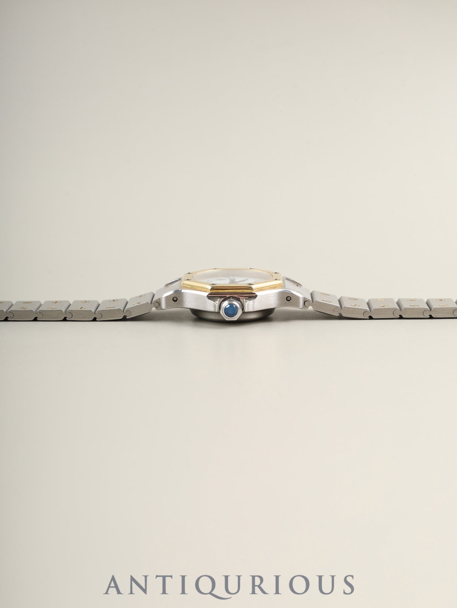 カルティエ サントス オクタゴン SM 0907 自動巻き Cal.2670 SS/YG SS/YG ホワイトローマン文字盤 箱 冊子 オーバーホール済み