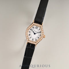 Longines La Vissonte L5 184 9 Quartz Cal.L963.2 750 Genuine leather strap Genuine buckle (SS) White Arabic dial Overhauled