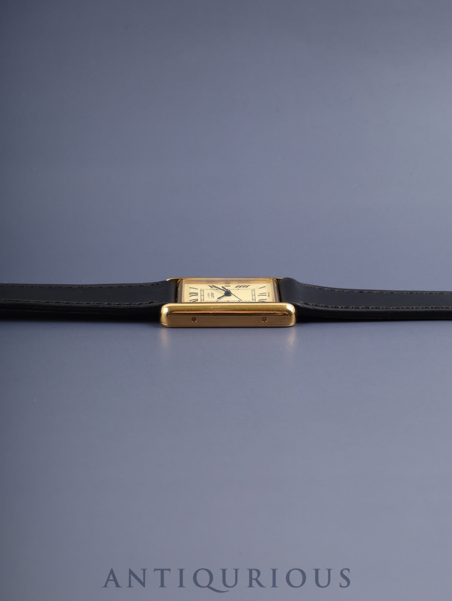 カルティエ マストタンク GM（XL） W1017454/2413 クォーツ Cal.687 SV925 革 純正Dバックル（GP）アイボリーローマン文字盤 オーバーホール済み