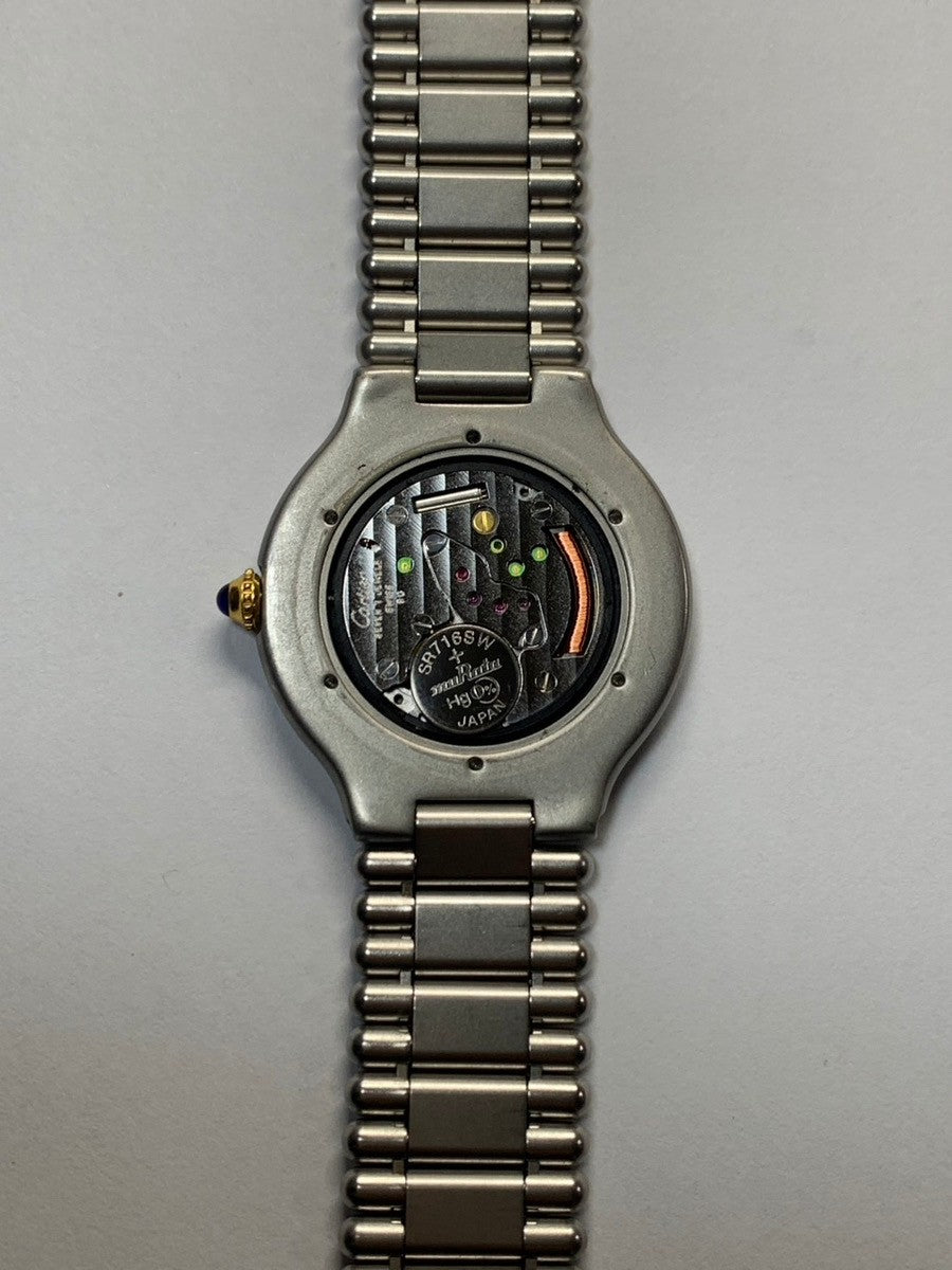カルティエ マスト ヴァンティアン LM クォーツ Cal.90 SS/GP SS/GP ツートン文字盤（SWISS MADE表記）箱 オーバーホール済み
