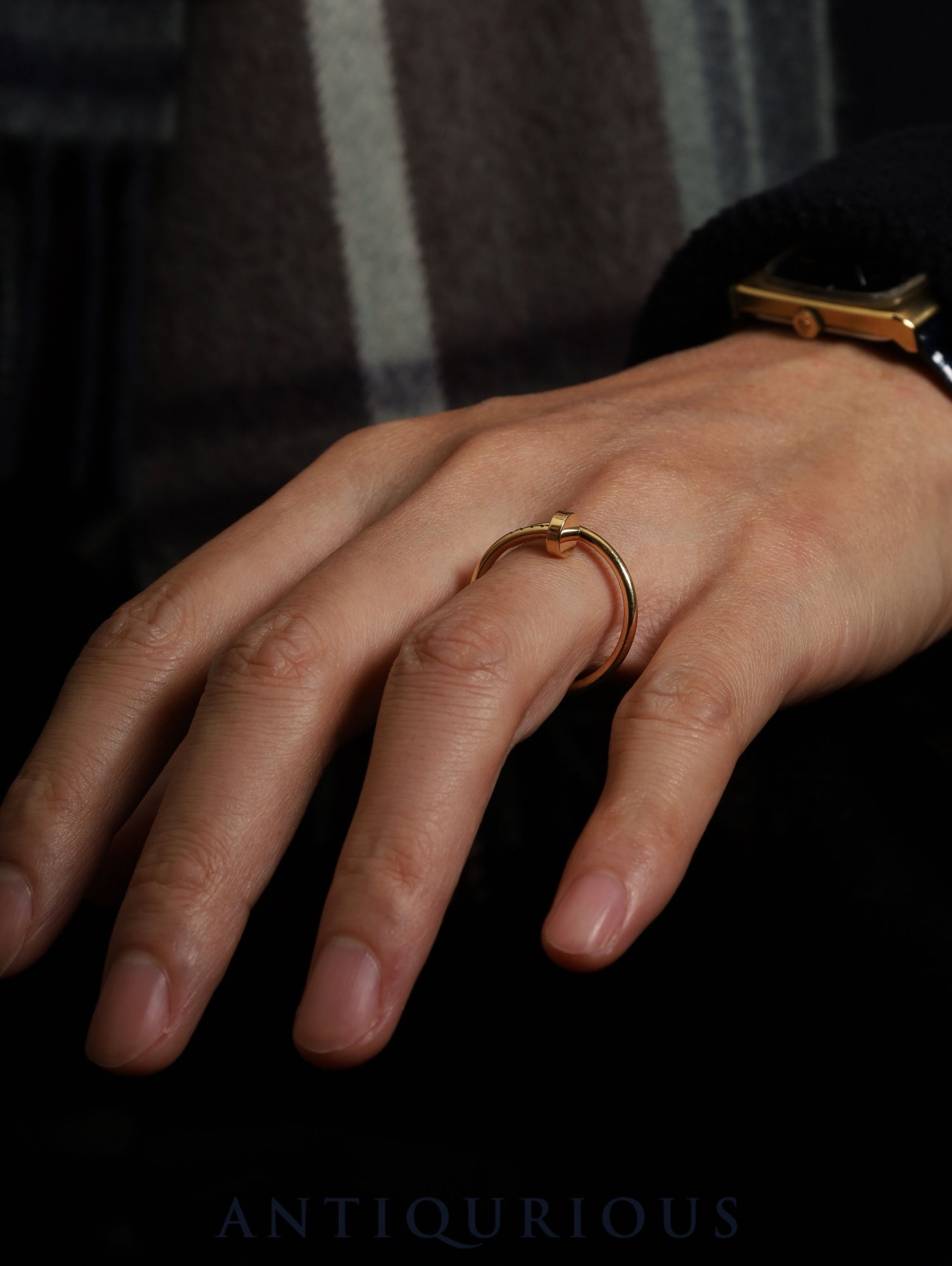 カルティエ リング ジュスト アンクル SM Au750 #58 箱 証明書（2024年）