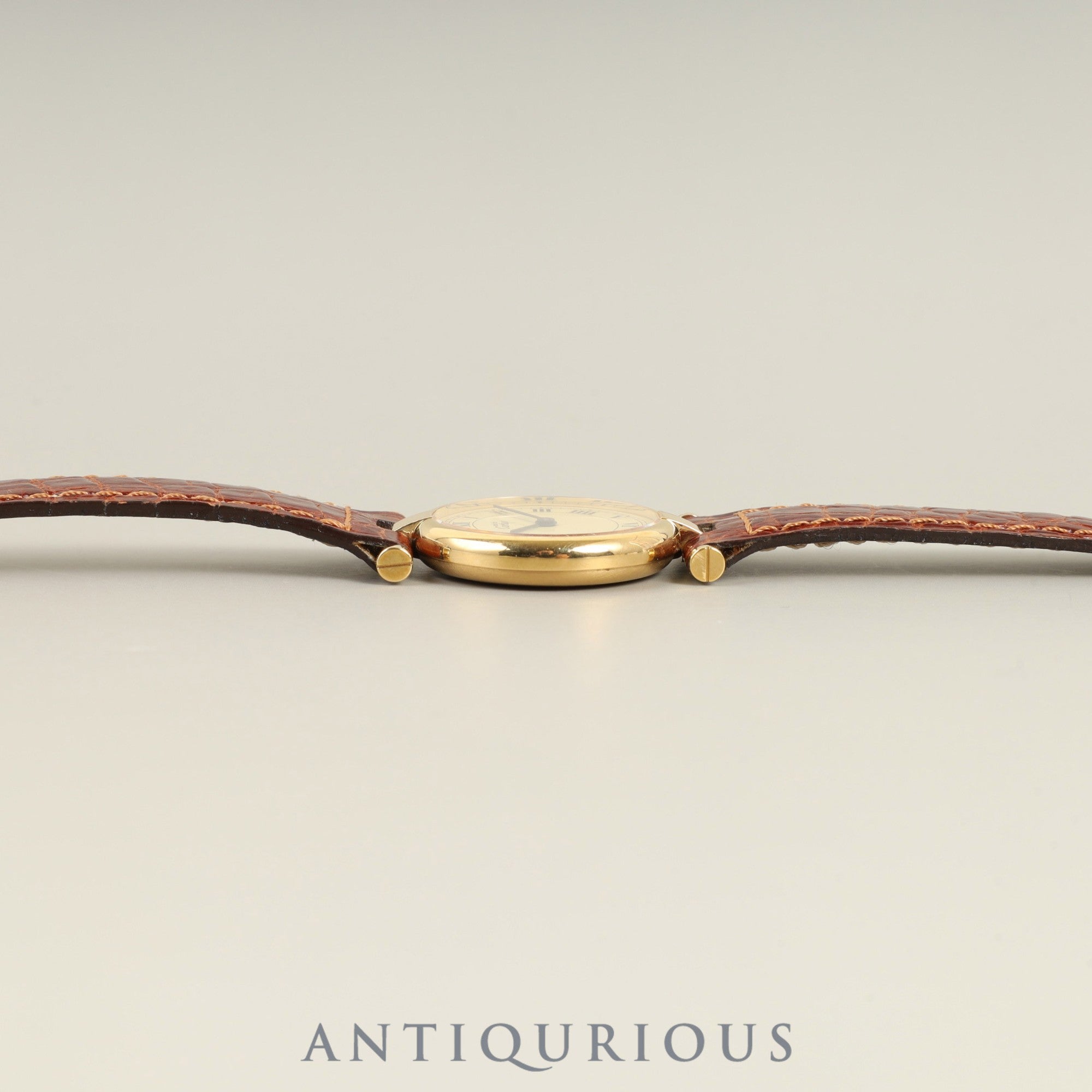 カルティエ マスト ヴァンドーム VLC SM 590004 クォーツ Cal.90.09 SV925 純正革ベルト 純正尾錠（GP）アイボリーローマン文字盤 オーバーホール済み