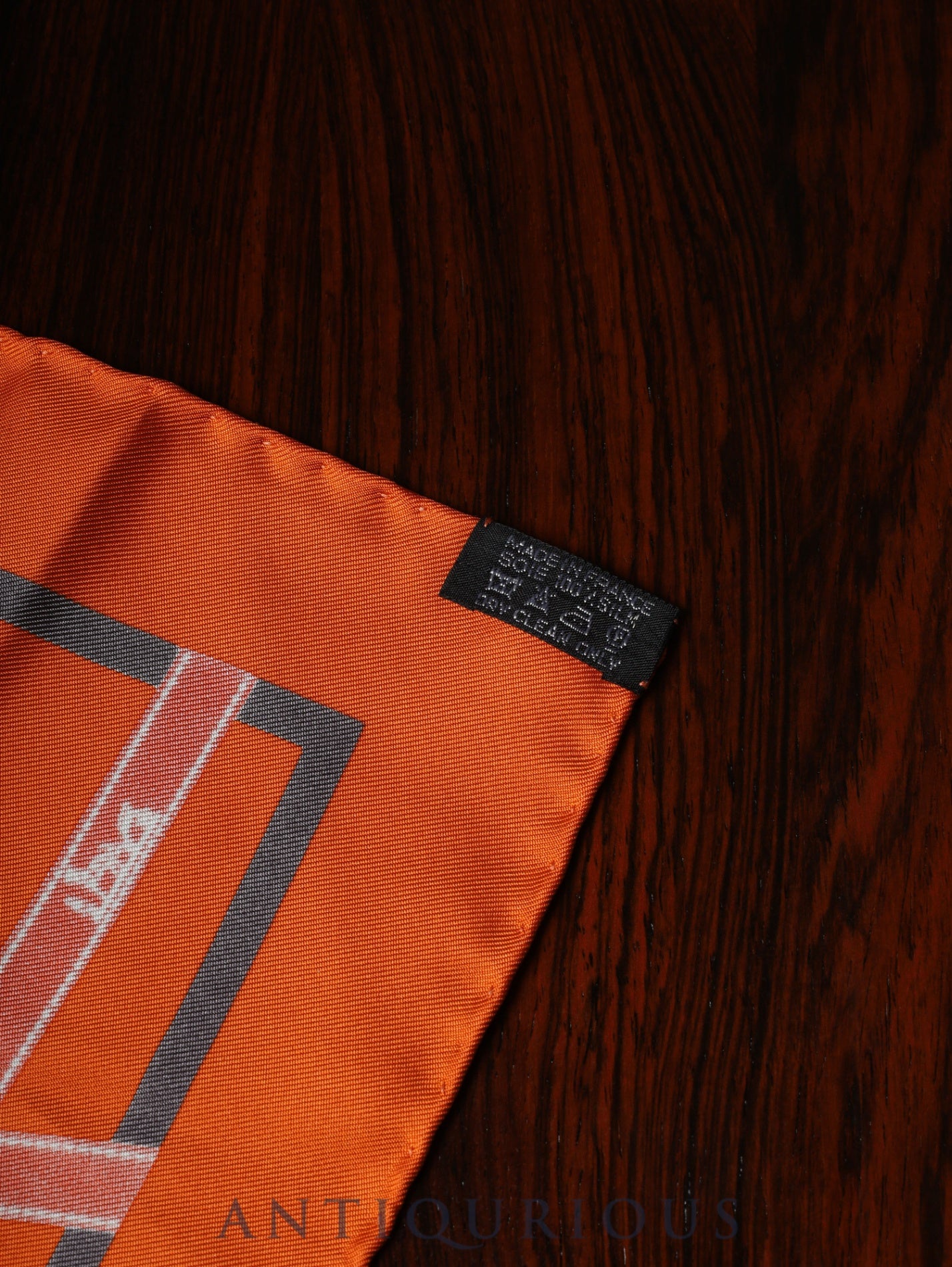 Hermès Scarf Carre 45 Bolduc au Carré Bolduc Check 100% Silk