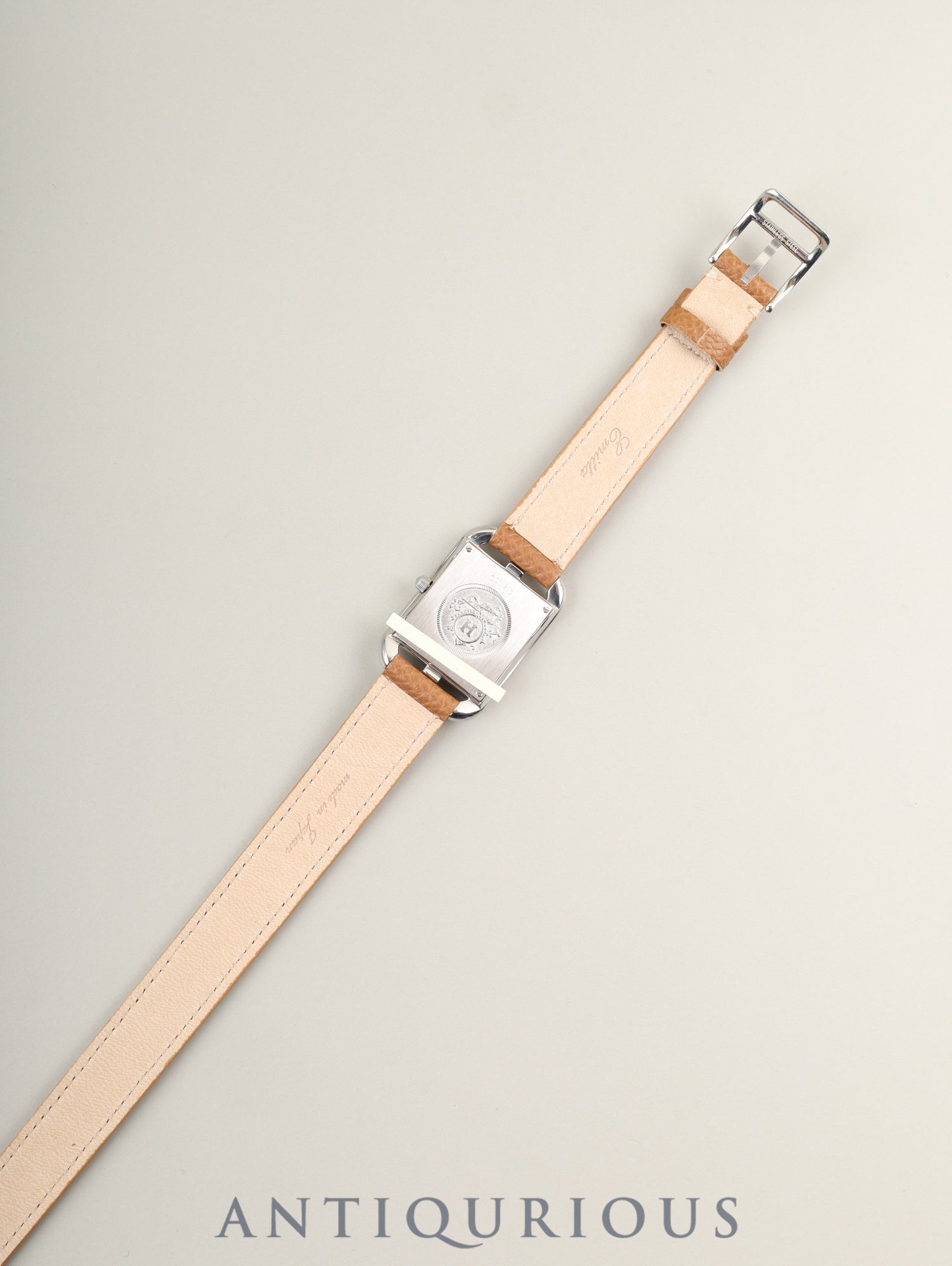 エルメス ケープコッド CC1.210.220 / VBNI クォーツ Cal.976.001 SS 革 純正尾錠（SS）シルバー文字盤 箱 冊子 保証書（2001年）純正革ベルト（□H刻印：2004年）オーバーホール済み