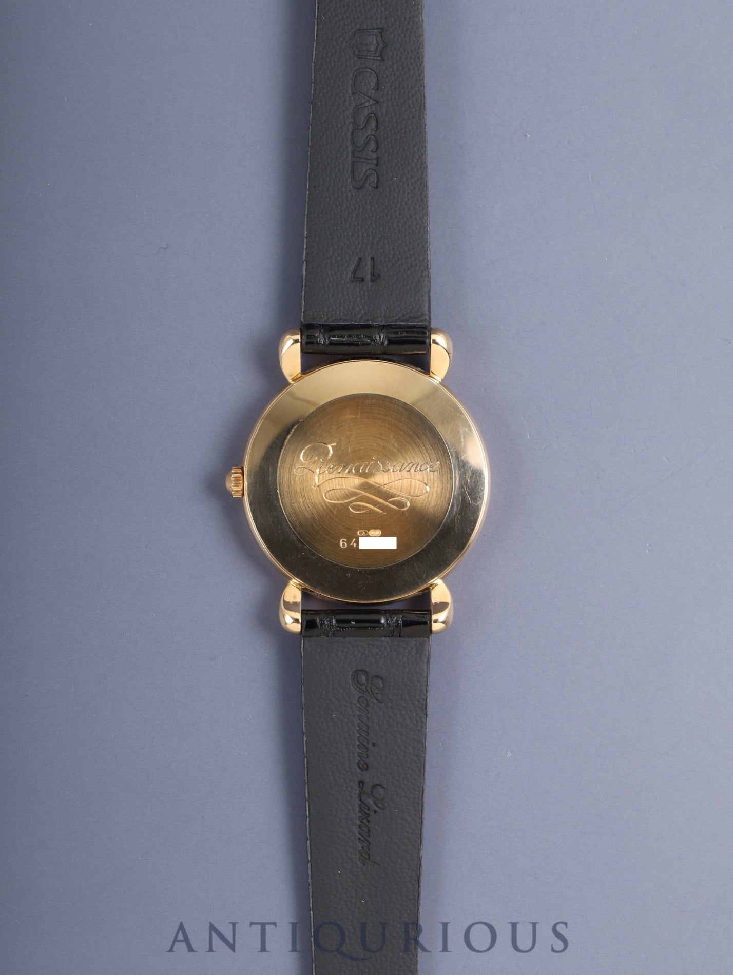 ヴァシュロン・コンスタンタン ヒストリカル ルネサンス 92084/1 手巻き Cal.1014/1 750YG 革 純正ピンバックル（750YG）ゴールド文字盤 箱 ケース オーバーホール済み