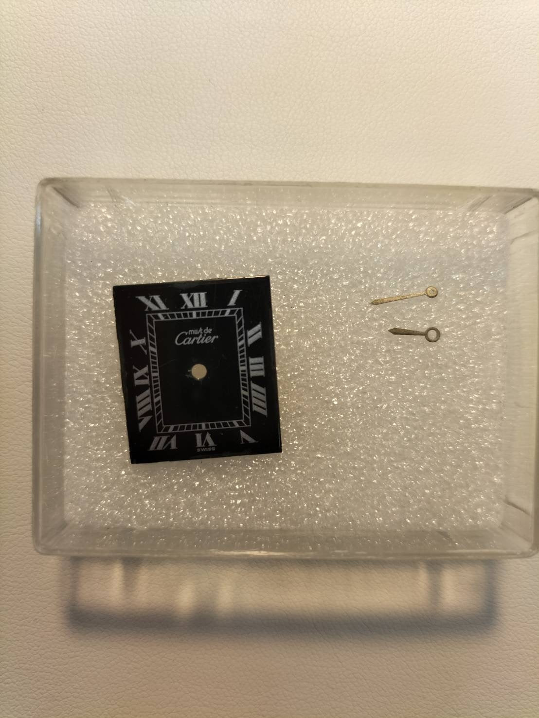 カルティエ マストタンク LM 手巻き Cal.78-1 SV925 革 純正尾錠（GP） ブラックローマン文字盤 オーバーホール済み 新品仕上げ済み
