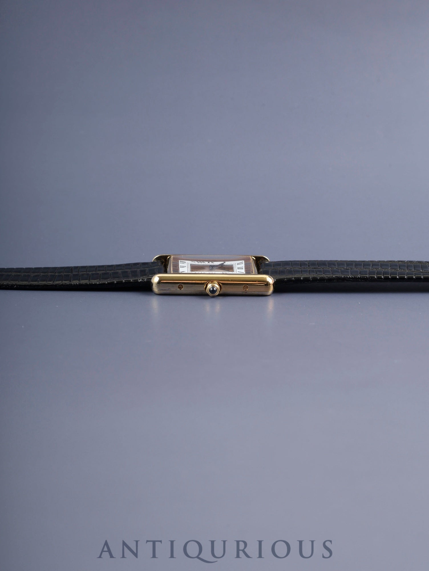 カルティエ マストタンク LM 6 81006 クォーツ SV925 革 純正ピンバックル（GP）フロントトリニティ文字盤（SWISS表記）箱 冊子 保証書（1995年）カルティエブティックにてコンプリートサービス済み