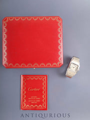 Cartier Santos Galbée LM W20018D6 / 1564 Quartz SS SS Ivory Roman Dial (SWISS MADE) Box, Cartier Repair Certificate (2024). Complete service performed at Cartier Boutique on 2024/12/26.