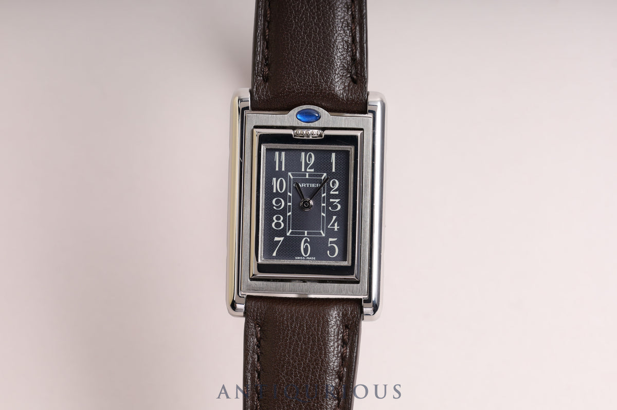 Cartier Tank Basculant SM QZ W1016830 Complete service completed in June 2022