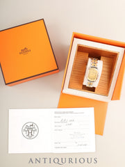 Hermes Rally RA1.220 Quartz Cal.976.001 SS/GP SS/GP Gold Arabic Dial (SWISS MADE) Box, Booklets, Warranty Card (2000), Overhauled
