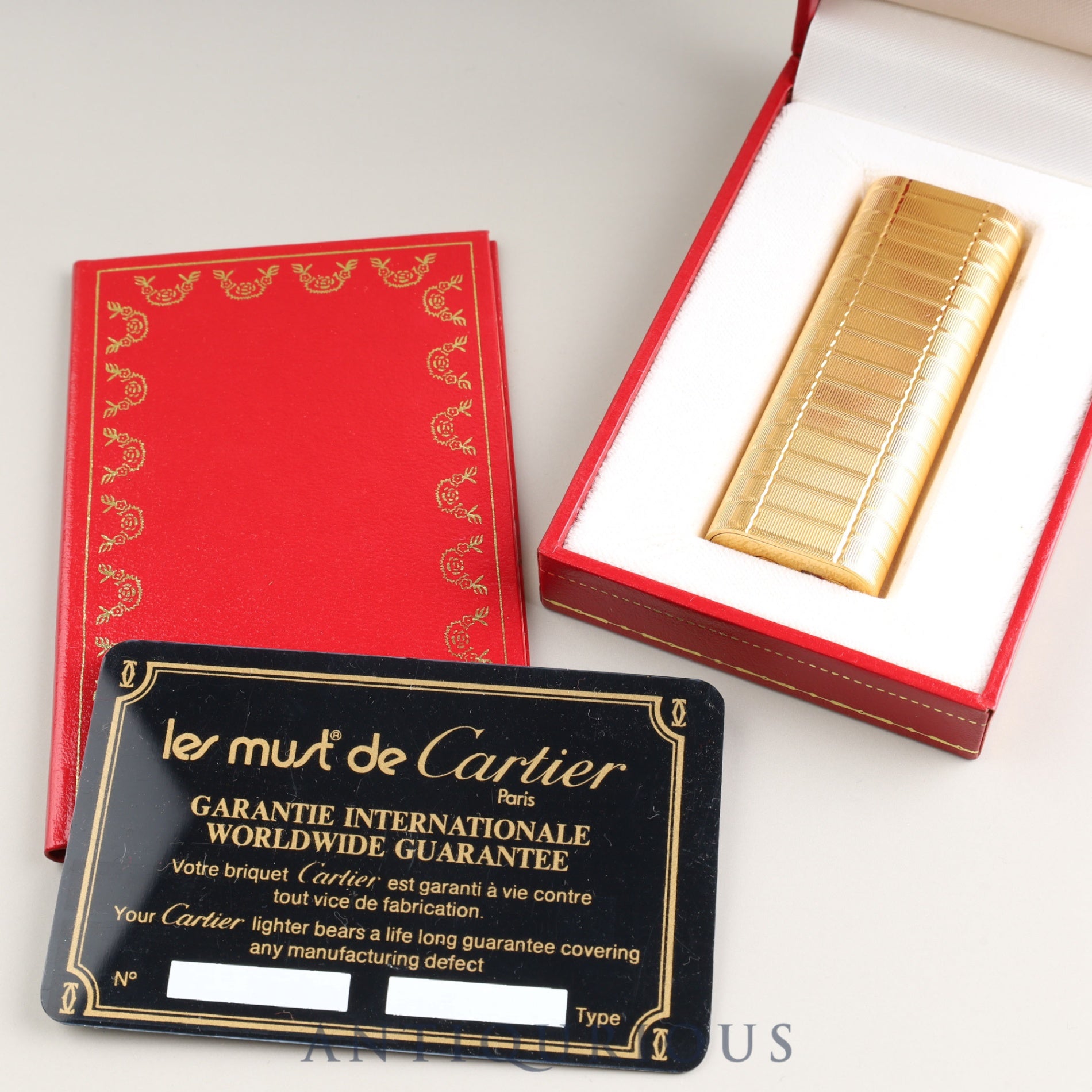CARTIER Cartier lighter oval GP box warranty (blank)