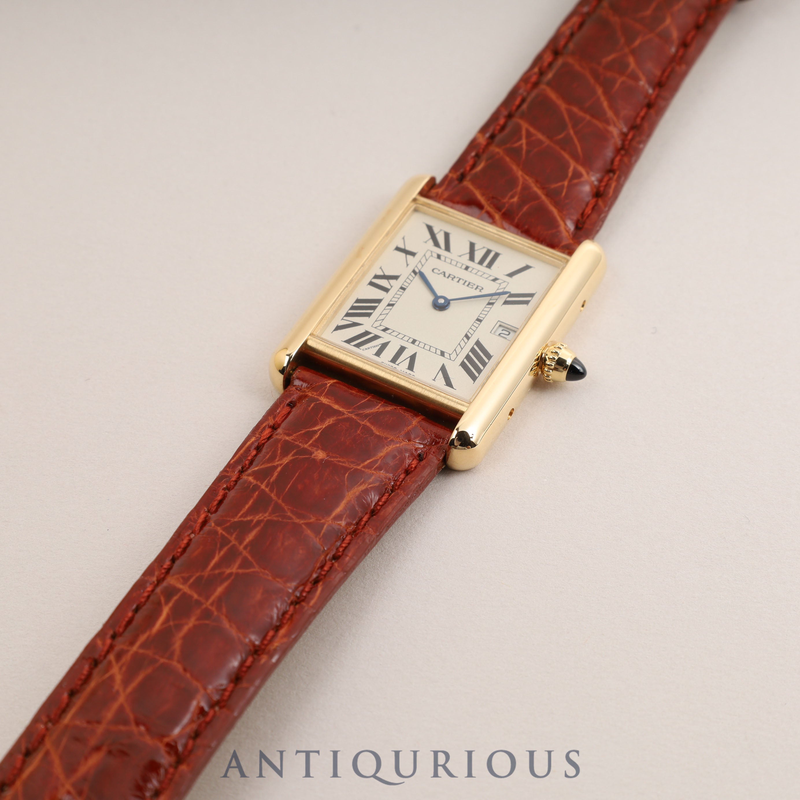 CARTIER TANK LOUIS CARTIER Tank Louis Cartier LM YG QZ Box Warranty Complete Service Completed
