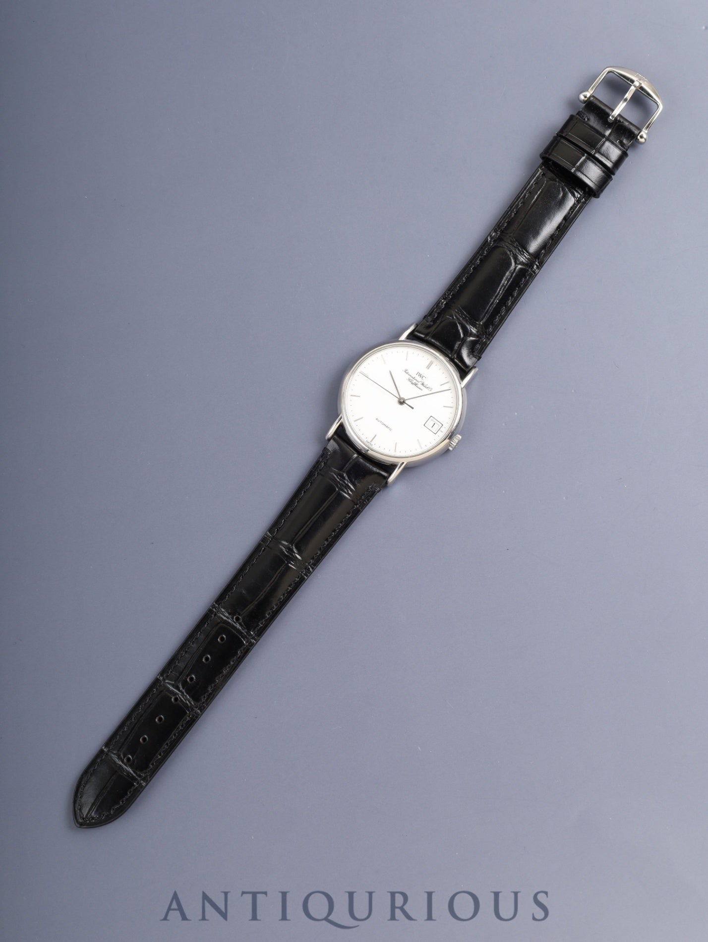 IWC ポートフィノ IW351320 自動巻き Cal.C.37521 SS 革 純正ピンバックル（SS）ホワイト文字盤 純正レザーベルト付き オーバーホール済み アイダブリュシー