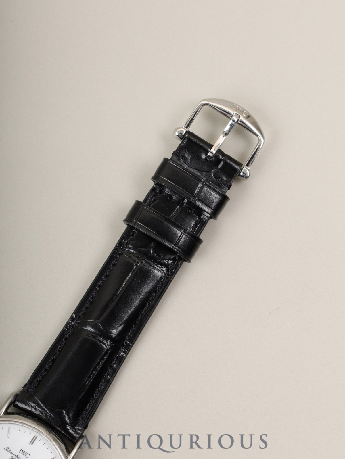 IWC ポートフィノ IW351324 自動巻き SS 革 純正ピンバックル（SS）ホワイト文字盤（SWISS表記）ケース 純正レザーベルト付き オーバーホール済み アイダブリュシー