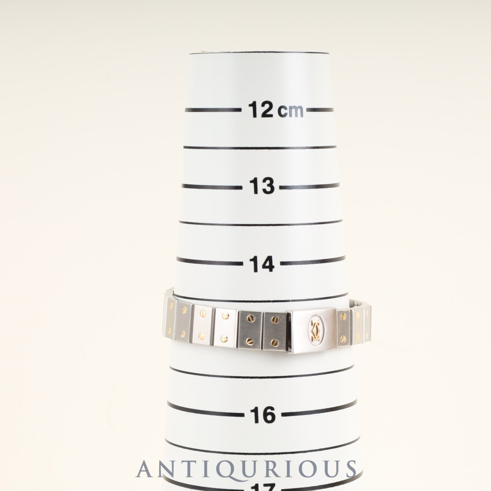 カルティエ サントス オクタゴン SM W2001683 / 187903 クォーツ Cal.87 SS/YG SS/YG アイボリーローマン文字盤 冊子 保証書 オーバーホール済み